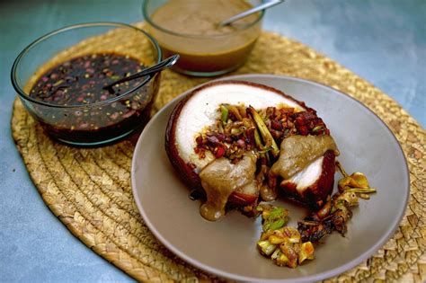 Authentic Lechon Sauce: a must.